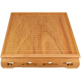 Table de Jeu en Bois de wengé Jaune avec Ensemble de 361 Pierres de Jeu convexes Simples, pièces de Jeu de Mise en Page de Gr