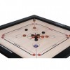 KD Surco Planche de carrom indienne en bois contreplaqué Champion Bulldog avec pièce de monnaie, frappeur, poudre et approuvé