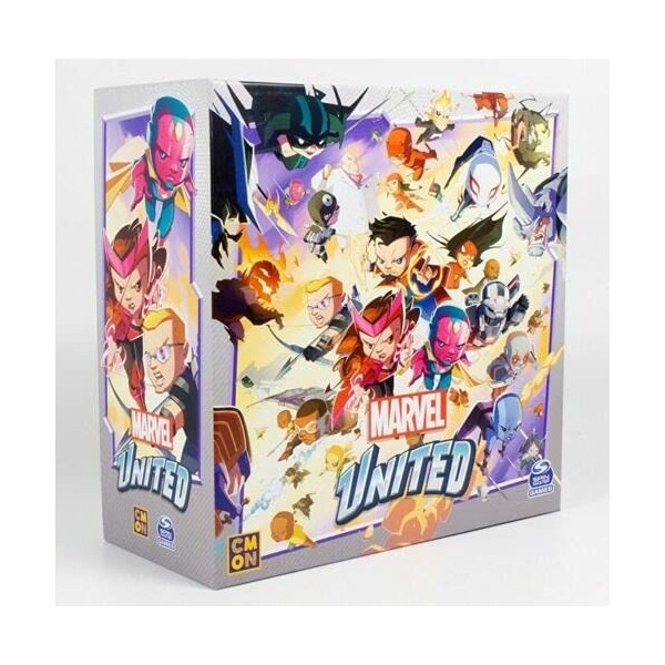 BoardGame, Marvel United Strategy Game Kickstarter Boîte de but extensible exclusive 2021