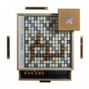 Scrabble Luxe Maple Edition Meuble rotatif en bois massif