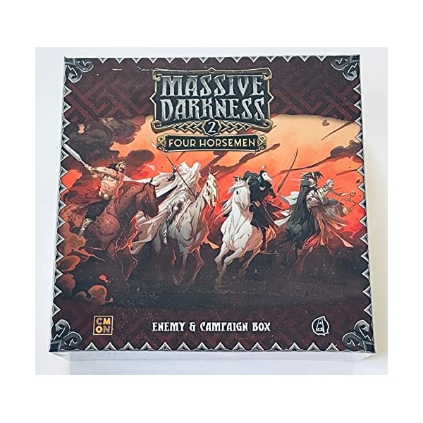 Guillotine Games Massive Darkness 2 Boîte de campagne 4 chevaux ennemis et ennemis L