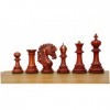 Taj Chess Store de luxe en bois de rose bourgeon – Triple pièces lestées avec 2 reines supplémentaires