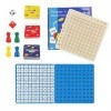 Tableau de Multiplication Enfant,Jeu de Plateau de Multiplication, EU de Société de Multiplication Montessori, Jouets dappre