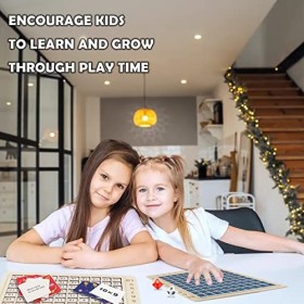 Tableau de Multiplication Enfant,Jeu de Plateau de Multiplication, EU de Société de Multiplication Montessori, Jouets dappre