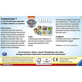 Ravensburger - Jeu Educatif - Loto- PatPatrouille - Un premier jeu éducatif mêlant observation , association et mémorisation