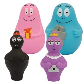 Giochi Preziosi France- Barbapapa Coffret Cadeau 4 Personnages, Figurines 8 cm, Barbamama, Barbibul, Barbabel, Jouet pour Enf