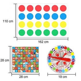 Twister Jeux Jeux de Société Enfant Jeux Exterieur Enfant Adulte Jeux de Société Jeu de Societe Enfant 6 Ans Tapis de Jeux de