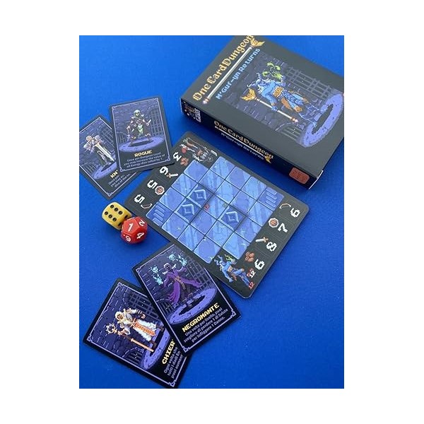 Little Rocket Games ONE CARD DUNGEON Expansion MGUF-YN RETURNS Jeu de Table en Italien et Anglais