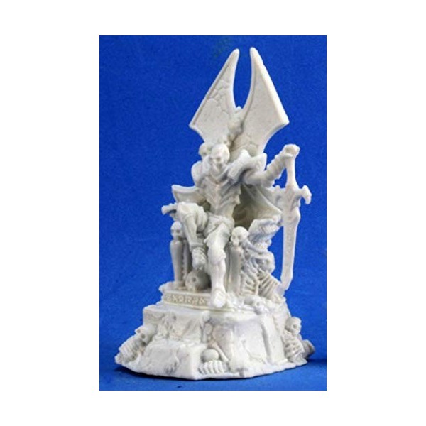 1 x DRAGOTH Squelette sur Trone - Reaper Bones Figurine pour Jeux de Roles Plateau - 77201