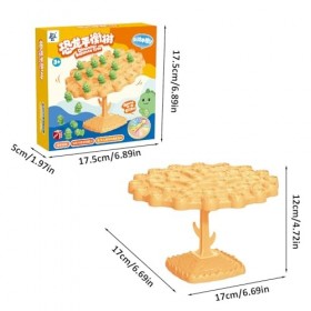 FULYA Planche déquilibre Dinosaure | Jeux de société Jeu de Dinosaures darbre équilibré | Jouets Montessori d’équilibre Ani