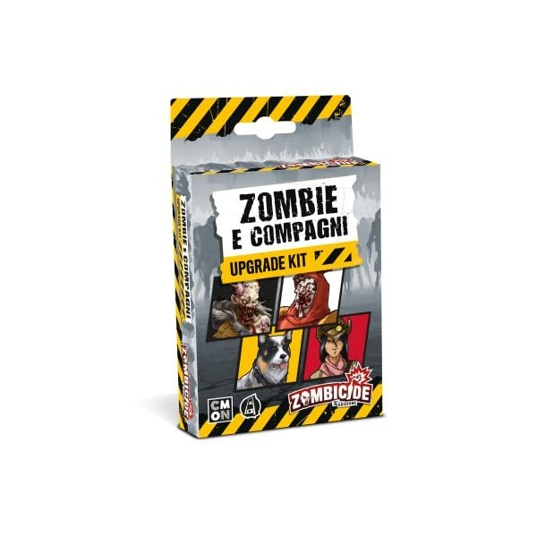 Asmodee - Zombicide, Deuxième Édition: Zombies Et Compagnons, Kits de Mise à niveau, Extension De Jeu De Table, Édition En It