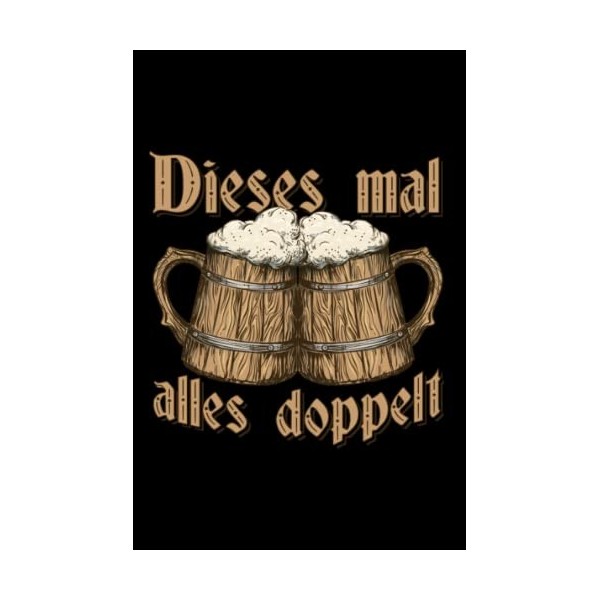 Dieses Mal Alles Doppelt Bier: Hangman Puzzles | 110 Game Sheets | Mini Game | Clever Kids | 6 X 9 in | 15.24 X 22.86 Cm | Si