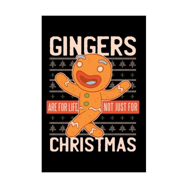 Gingers are for Life Not Just for Christmas Cookies New Year Funny: Hangman Puzzles | 110 Game Sheets | Mini Game | Clever Ki