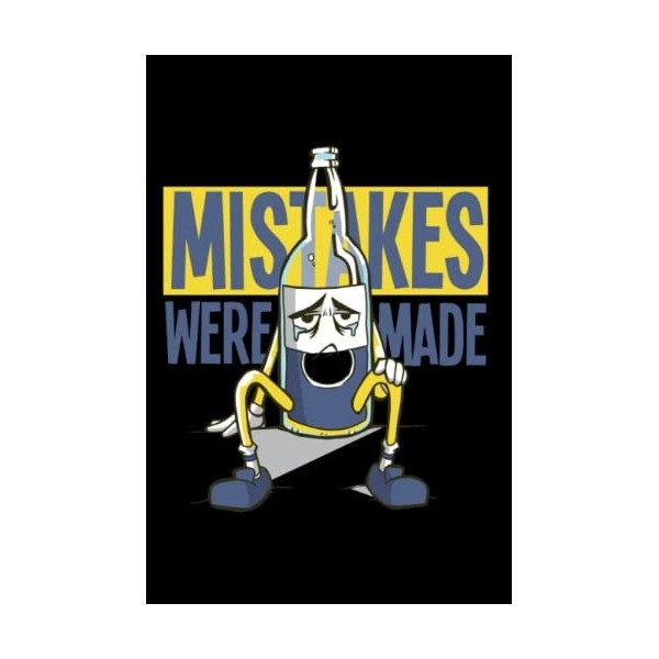 Mistakes Were Made Crying Beer Bottle: Hangman Puzzles | 110 Game Sheets | Mini Game | Clever Kids | 6 X 9 in | 15.24 X 22.86