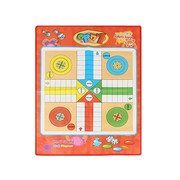 Jeu Ludo pour Enfants, Échelles de Serpents Traditionnels Jouant Jouets Famille Ludo Game Board Set Family Puzzle Game