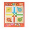 Jeu Ludo pour Enfants, Échelles de Serpents Traditionnels Jouant Jouets Famille Ludo Game Board Set Family Puzzle Game