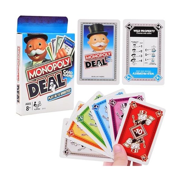 OBLRXM Monopoly, Monopoly Tricheurs, Jeu de Societe, Jeu de Plateau Classique pour la Famille et Les Enfants, Monopoly Deal, 