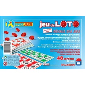 Dujardin - Jeu De Loto - 48 Cartons - Convient Aux Enfants - A Partir De 6 Ans - Fabriqué En France