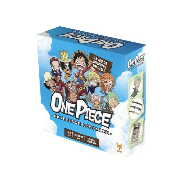 TOPI GAMES - One Piece - Remember - Jeu de société - Jeu de cartes - Jeu Enfant - A partir de 7 Ans - 2 à 8 joueurs - OP-RM-M