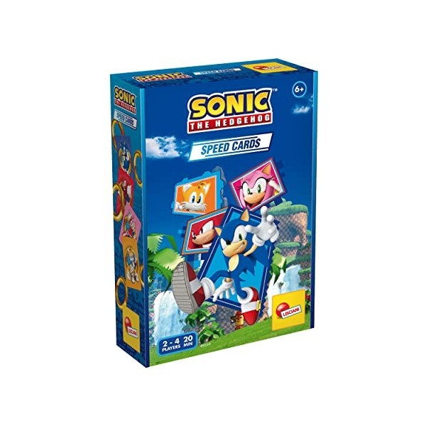 Lisciani - SONIC the HedgeHog - Jeu de Cartes Speed Cards avec Sonic le Hérisson - Jeu de Stratégie pour Enfants dès 6 ans - 