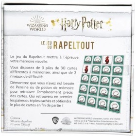 Topi Games - Harry Potter - Le Rapeltout - Jeu de société - Jeu de Cartes - Famille - A partir de 7 ans - 2 à 8 joueurs - HP-