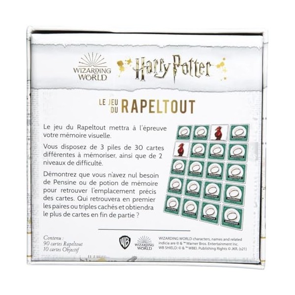Topi Games - Harry Potter - Le Rapeltout - Jeu de société - Jeu de Cartes - Famille - A partir de 7 ans - 2 à 8 joueurs - HP-