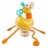 Montessori Jouet Bebe 1 2 3 Ans, Sensoriel Jeux Girafe avec Ventouse pour Enfant, Jouets Educatifs de Motricité Fine pour Gar