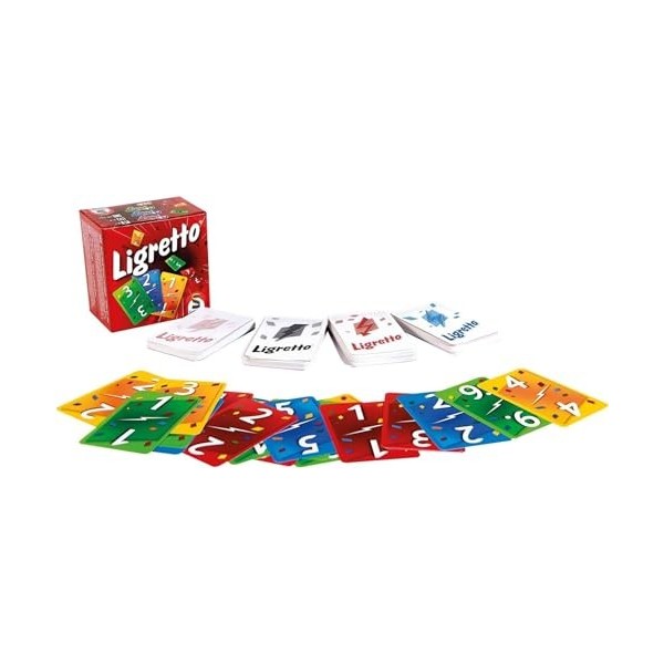 Schmidt , Ligretto Red , Card Game , Ages 8+ , 2 to 4 Players , 15 mins Minutes Playing Time