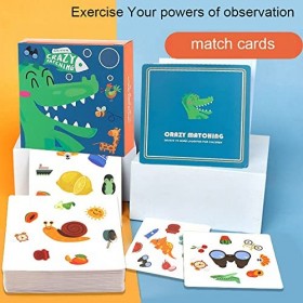 KONFEN Jeu de Cartes pour Enfants, Jeu Familial Amusants, Jeu de Réflexion pour Les Enfants de 3 Ans et Plus, Jeu D’Observati