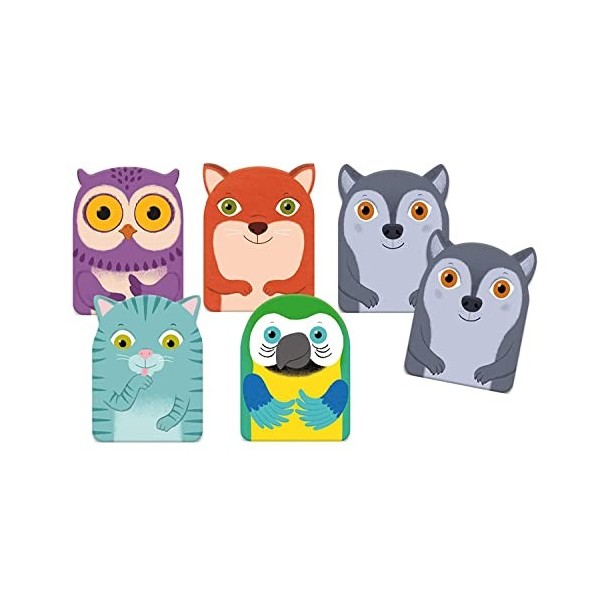 DJECO Petite Famille Animal Jeu, 35062, Bleu, Medium