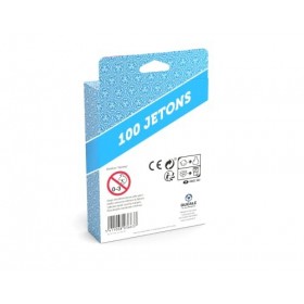 La Ducale- Boîte de 100 jetons de Couleur-Jeu de Voyage, 10014695