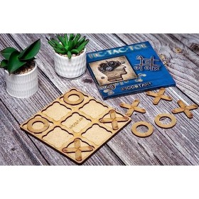 TIC TAC Toe XOXO Jeu pour la Famille Salon et Table Basse Noughts and Cross