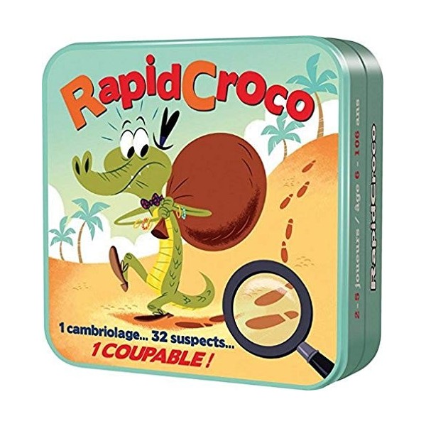 Cocktail Games | Rapidcroco | Jeu de société | À partir de 6 ans | 2 à 5 joueurs | 15 minutes