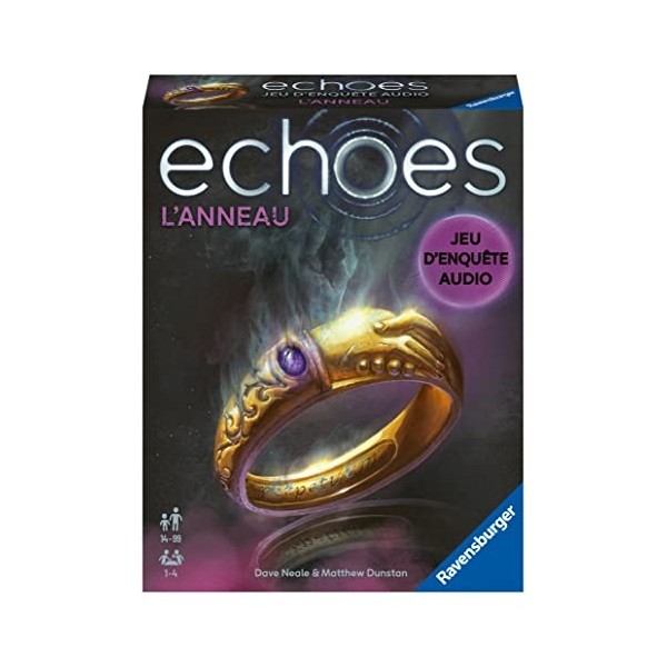 Ravensburger - Echoes LAnneau - Jeu denquête audio pour adultes et enfants dès 14 ans - De 1 à 4 joueurs - Fonctionne avec 