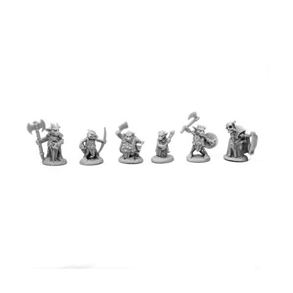 6 x Kobold Leaders - Reaper Bones Figurine pour Jeux de Roles Plateau - 77653