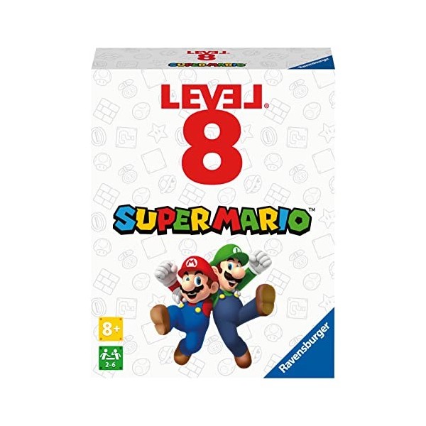 Ravensburger - Level 8 - Super Mario - Jeu de cartes - Jeu de société famille - Jeux de combinaisons - De 2 à 6 Joueurs à par