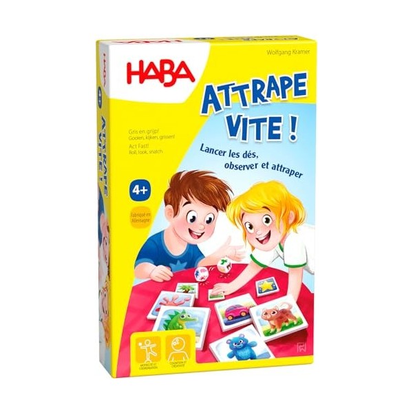 HABA- Attrape Vite, 304263, Coloré