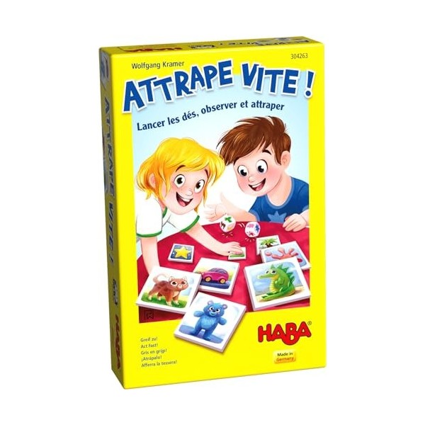 HABA- Attrape Vite, 304263, Coloré