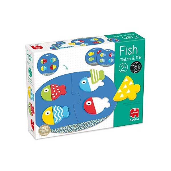 Goula- Fish Mix & Match-Un Premier Jeu éducatif et logique sur Les Couleurs pour Enfant dès 2 Ans, 53476, Multicolore