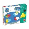 Goula- Fish Mix & Match-Un Premier Jeu éducatif et logique sur Les Couleurs pour Enfant dès 2 Ans, 53476, Multicolore