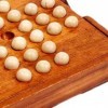 F Fityle Jeu de société Solitaire, jeu de société Solitaire en bois pour enfants, adultes et adolescents, jeux de marbre, déc