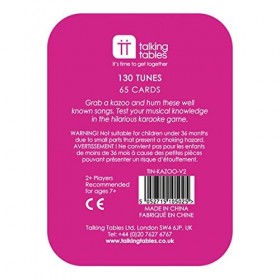 Talking Tables Christmas Xmas Kazoo Karaoke Party Game Music Trivia Cards Family Fun 2+ Players