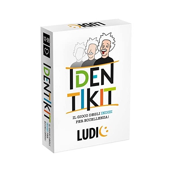 Ludic Identikit Le Jeu des Indices pour LExcellence It51104 Jeu De Société Taille Voyage pour 1+Joueurs