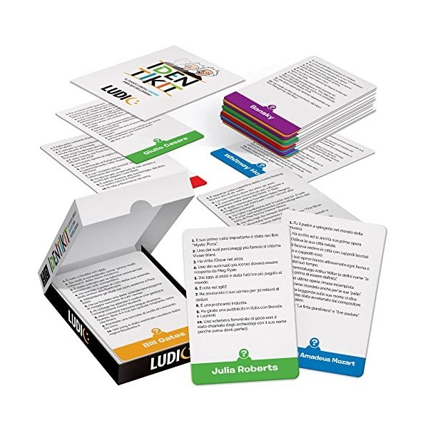 Ludic Identikit Le Jeu des Indices pour LExcellence It51104 Jeu De Société Taille Voyage pour 1+Joueurs