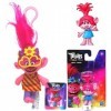 Trolls World Tour – Lot de 2 pinces à sac de 15 cm et 8 cm Figurine de collection Coquelicot