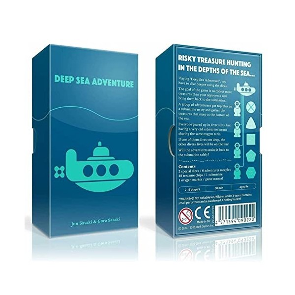 Version Anglaise Deep Sea Adventure Game Deep Sea Adventure Board Game Cartes Amusantes Jeux de fête