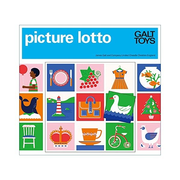 Galt Toys, Picture Lotto, Classic Picture Lotto Game for Children, Ages 4 Years Plus