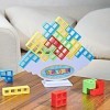 48 Pcs Tetra Tower Jeu Balance Stacking Blocks Jeu, Balance Stacking Blocks Party Game, Construction Jouets Puzzle Jeu Sociét