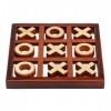 SOBW Tic Tac Toe Jeu de plateau en bois Tic-Tac-Toe Jeu interactif pour parent-enfant Jeu déchecs Jeu de stratégie dans cadr