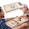 2en1 Table Hockey en Bois, société RapiSlingpuck, Coffret Jeux Société Famille, Plateau Bataille, Convient pour linteraction